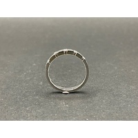 Ladies 18ct White Gold Diamond Band Ring
