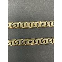 Men's 9ct Yellow Gold Double Birdseye/Anchor Link Necklace