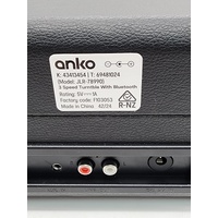 Anko JLR-78990 3 Speed Turntable with Bluetooth Black and Red