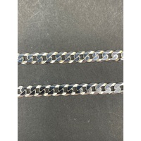 Mens 925 Sterling Silver Curb Link Necklace
