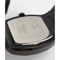 Guess Phoenix Gents Multi Crystal Silver Dial Black SS Analog Watch GW0094G3