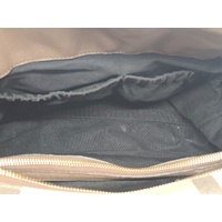 Burberry Mason House Check Canvas and Leather Diaper Tote Bag with Dust Bag Box