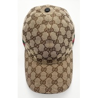 Gucci 200035 Original GG Canvas Baseball Hat with Web Size Large 59cm with COA