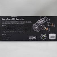 SoundTec 2.0CH Boombox Portable Bluetooth Speaker with Built-In Powerbank