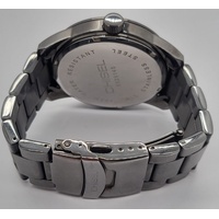Chisel Mens Black Stainless Steel Analogue Watch 5829145 100m WR with Links