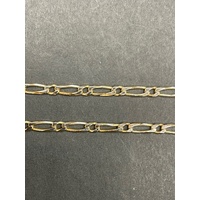 Unisex 9ct Yellow Gold Figaro Link Necklace
