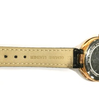Michael Kors Ladies Stainless Steel Analog Watch MK3475 with Black Leather Strap