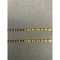 Ladies 22ct Yellow Gold and Bead Fancy Necklace