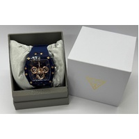 Guess GW0203G7 Mens Blue Multi Function Analog Display Silicone Watch