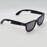 William Painter The Hook Sunglasses with Matte Black Frame and Lenses