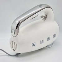 SMEG Electric Hand Mixer White with 6 Attachments Retro 50s Style