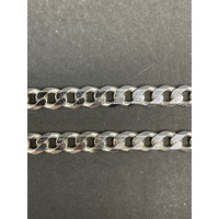 Unisex 925 Sterling Silver Curb Link Necklace