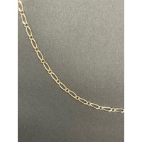 Unisex 9ct Yellow Gold Oval Link Necklace