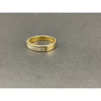 Ladies 18ct Yellow Gold Diamond Band Ring