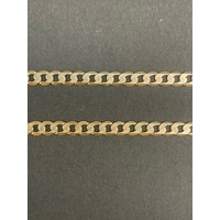 Unisex 9ct Yellow Gold Curb Link Necklace