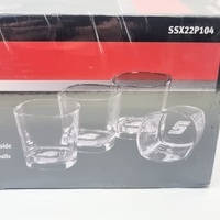 Snap-On 4 Pack Rounded Square Rocks Glasses SSX22P104 Premium Drinkware Set