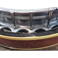 Tennessee 5 String Banjo Bluegrass Style with Extra Remo Head and Banjo Strap