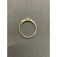 Ladies 18ct Yellow Gold Diamond Enhancer Ring