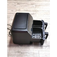 Kitchen Couture Flex View Dual Drawer Air Fryer 10L Black 2 Zone Smart Cooking