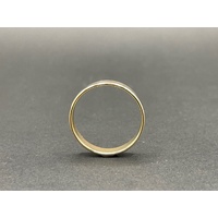 Unisex 10ct Yellow Gold Plain Band Ring