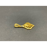 Ladies 21ct Yellow Gold Fancy Pendant