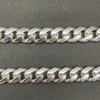 Mens 925 Sterling Silver Curb Link Necklace