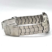 Swatch Mens Brown Dial Stainless Steel Quartz Watch Day Date Swiss Made