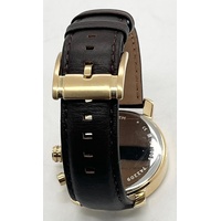 Fossil Rhett BQ1009 Mens Chronograph Watch Brown Leather Gold 42mm