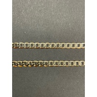 Unisex 9ct Yellow Gold Curb Link Necklace