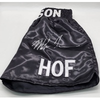 Mike Tyson HOF Signed Boxing Trunks Large with PSA COA Authentic Gear