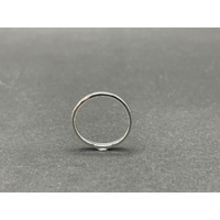 Unisex 18ct White Gold Band Ring