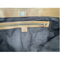 Gucci Guccissima Icon Tote Brown Leather Large Shoulder Bag Authentic