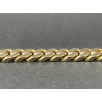 Mens 15ct Yellow Gold Curb Link Bracelet
