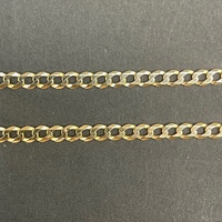 Unisex 9ct Yellow Gold Curb Link Necklace