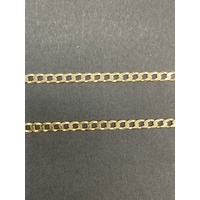 Unisex 10ct Yellow Gold Curb Link Necklace