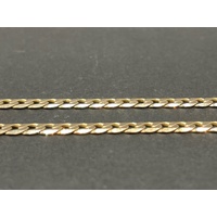 Unisex 9ct Yellow Gold Curb Link Necklace