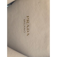 Prada Re-Edition 2005 Saffiano Leather Coin Purse Taupe Gold Hardware