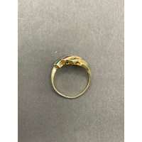 Ladies 18ct Yellow Gold Multi Colour Gemstone Ring