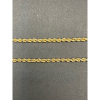 Ladies 9ct Yellow Gold Twist Rope Necklace