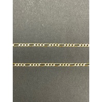 Unisex 14ct Yellow Gold Figaro Link Necklace