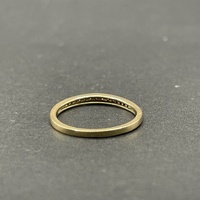Ladies 10ct Yellow Gold Diamond Band Ring