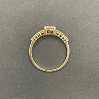 Ladies 9ct Yellow Gold Cubic Zirconia Ring