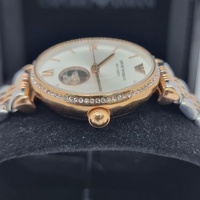 Emporio Armani Ladies Gianni T-Bar Automatic Watch AR60019 Two Tone