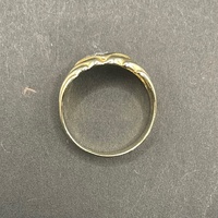 Unisex 9ct Yellow Gold Diamond Ring