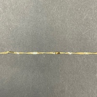 Ladies 9ct Yellow Gold Snake Twist Link Anklet