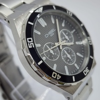 Chisel 5827022 Mens Silver Stainless Steel Analog Watch Quartz Classic