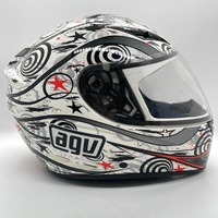AGV K-3 Motorcycle Helmet Size M 57-58 Open Close Vents with Dust Cover