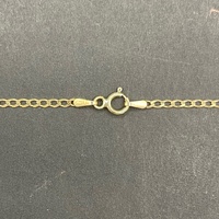 Unisex 9ct Yellow Gold Curb Link Necklace