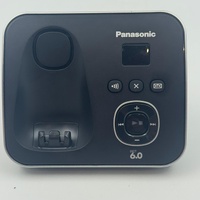 Panasonic Cordless Landline Phone KX-TG6821ALB Black Silver with Dock