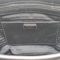 Prada Galleria Saffiano Leather Handbag Black Medium Tote Authentic